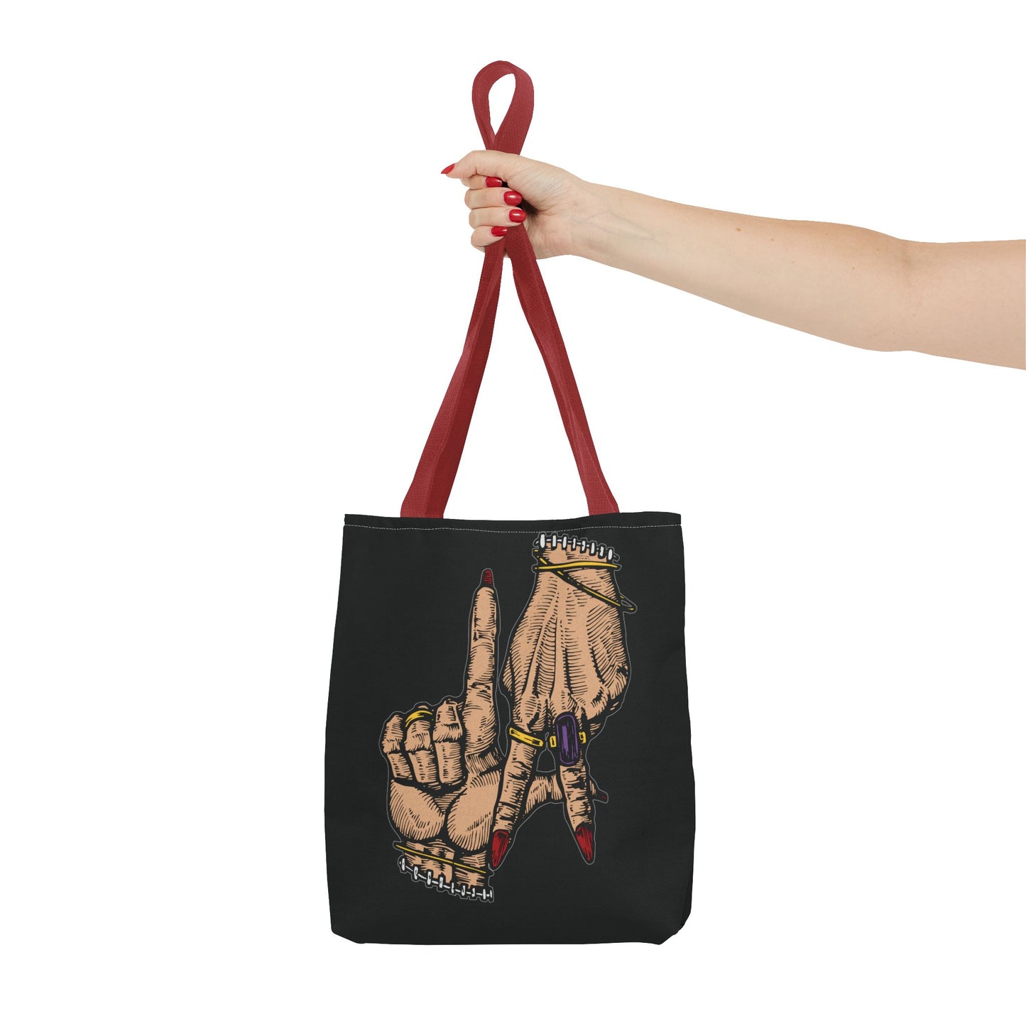 Stylish LA Hands Tote Bag - Chic and Unique for Everyday Use