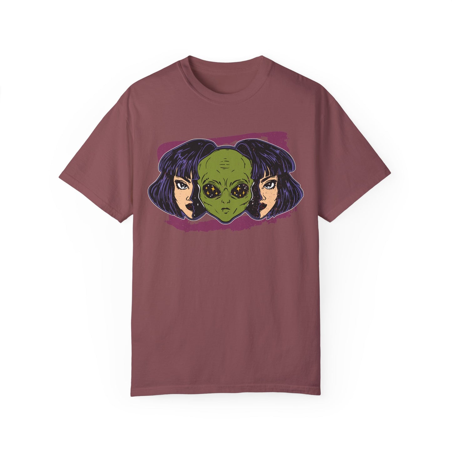 Alien-Inspired Unisex Garment-Dyed T-Shirt