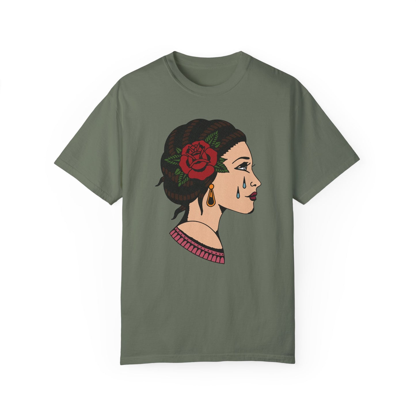 Emotional Floral Art - Unisex Garment-Dyed T-Shirt
