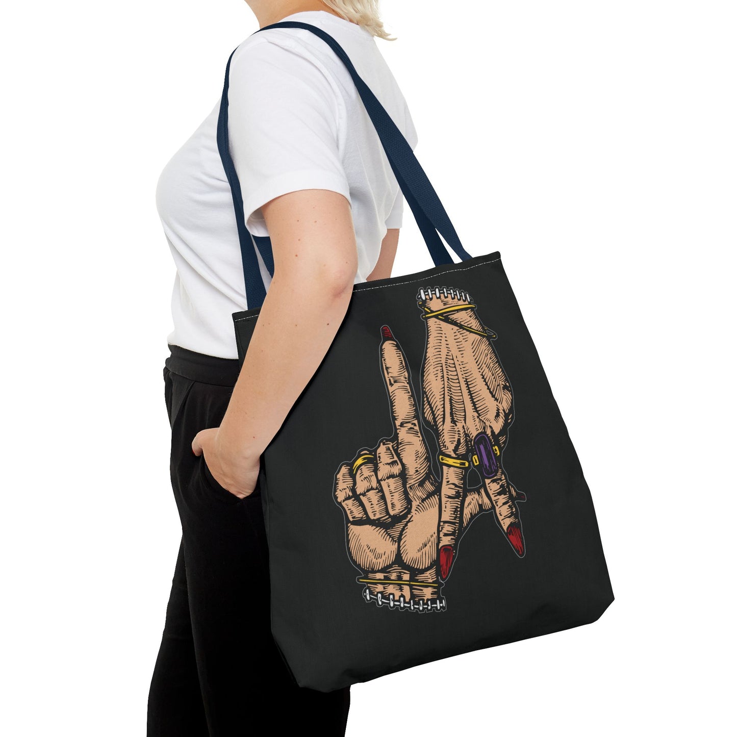 Stylish LA Hands Tote Bag - Chic and Unique for Everyday Use