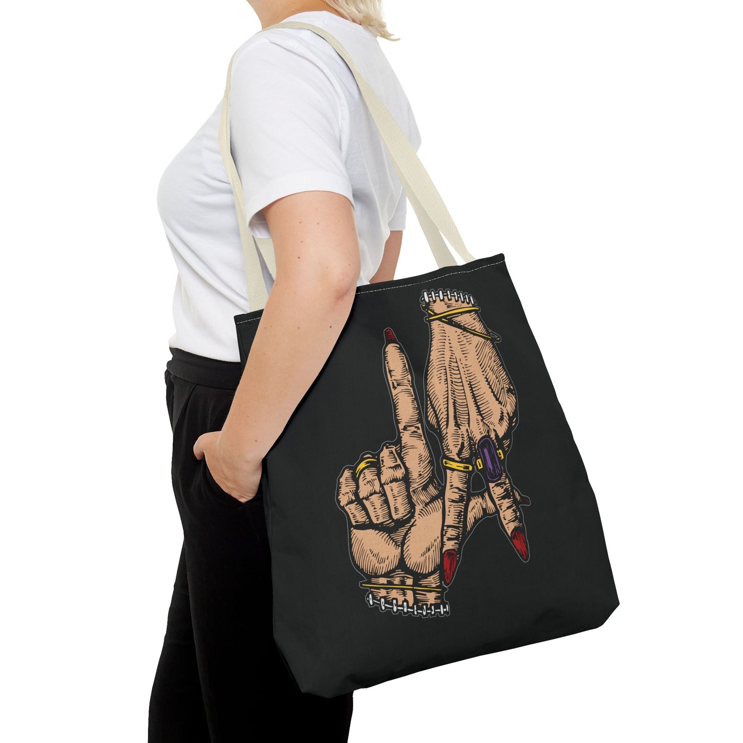 Stylish LA Hands Tote Bag - Chic and Unique for Everyday Use