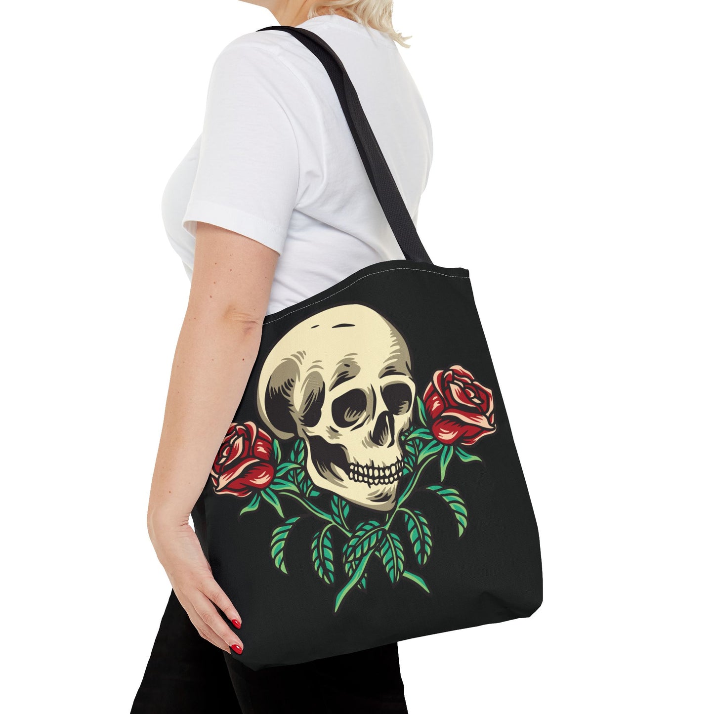 Skull and Roses - Tote Bag (AOP)