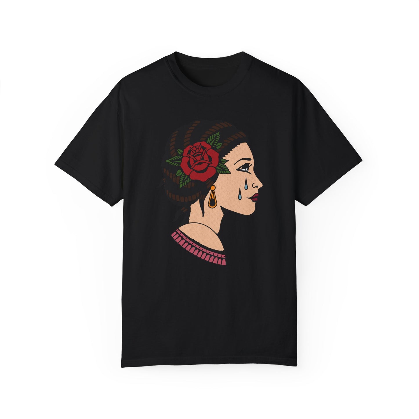 Emotional Floral Art - Unisex Garment-Dyed T-Shirt