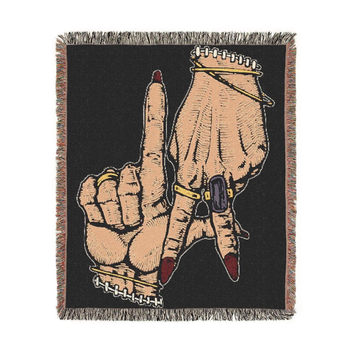 Los Angeles Hands Woven Blanket Design