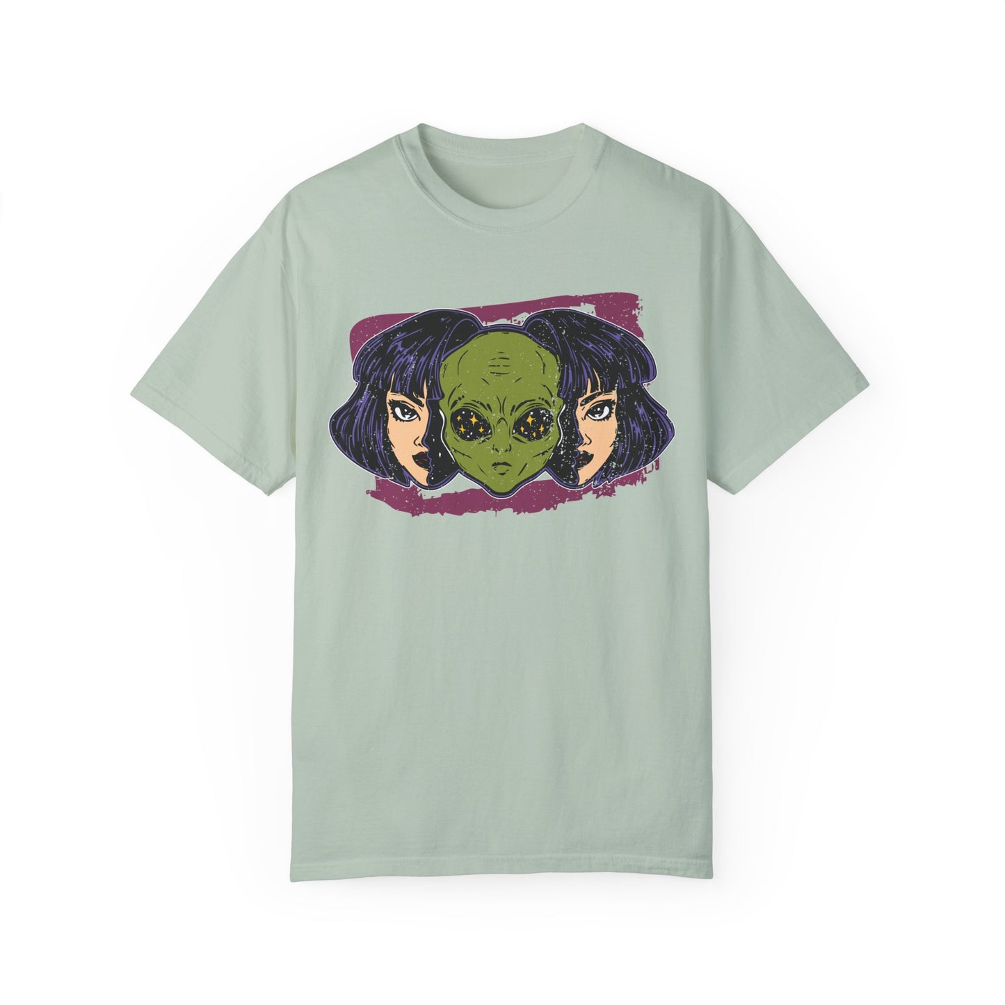 Alien-Inspired Unisex Garment-Dyed T-Shirt