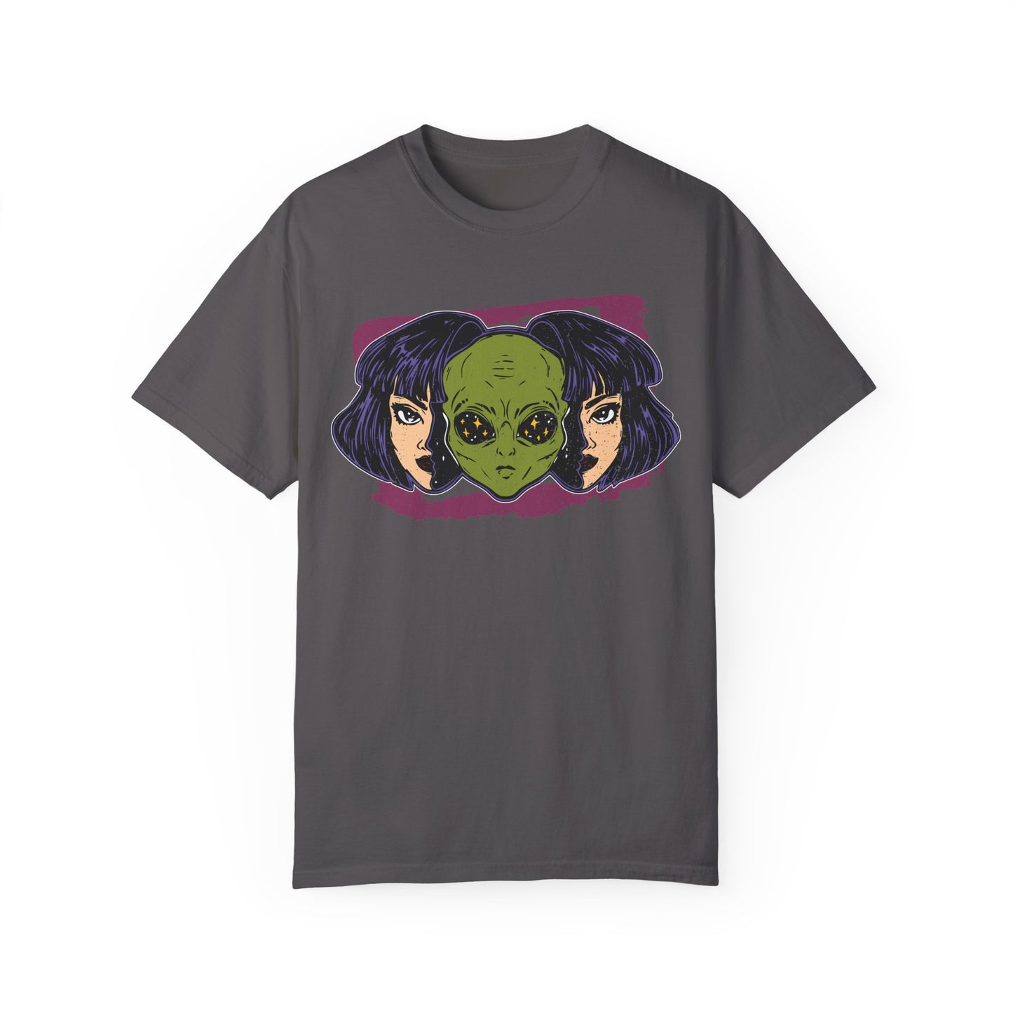 Alien-Inspired Unisex Garment-Dyed T-Shirt