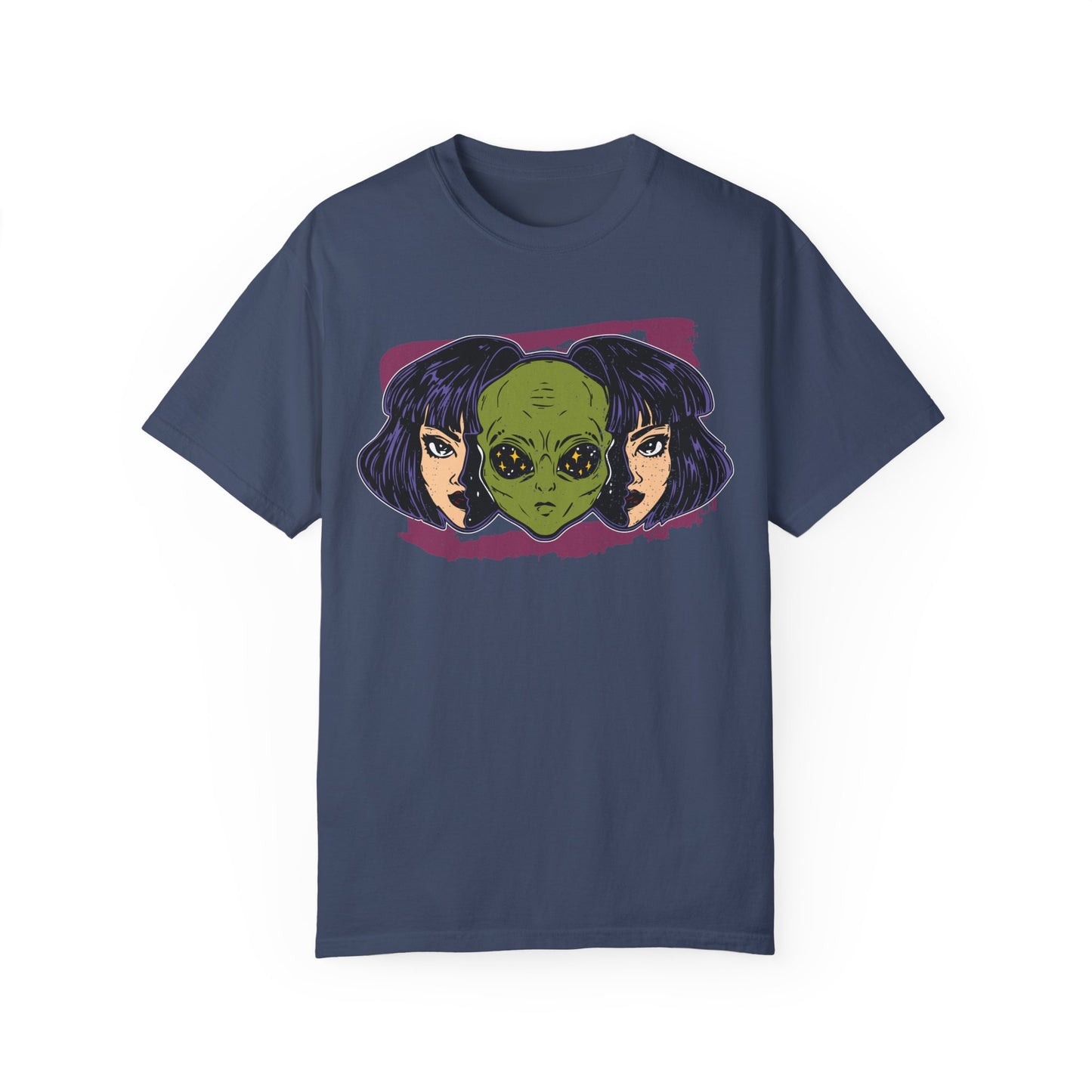 Alien-Inspired Unisex Garment-Dyed T-Shirt
