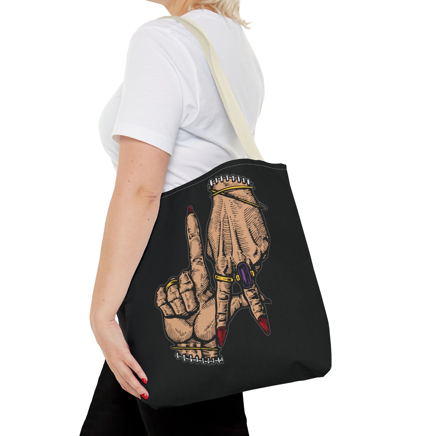 Stylish LA Hands Tote Bag - Chic and Unique for Everyday Use
