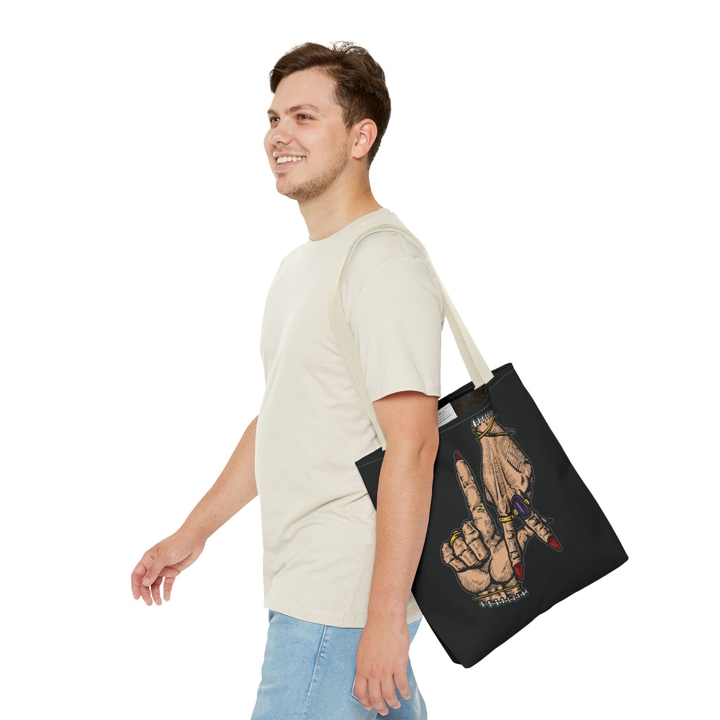 Stylish LA Hands Tote Bag - Chic and Unique for Everyday Use
