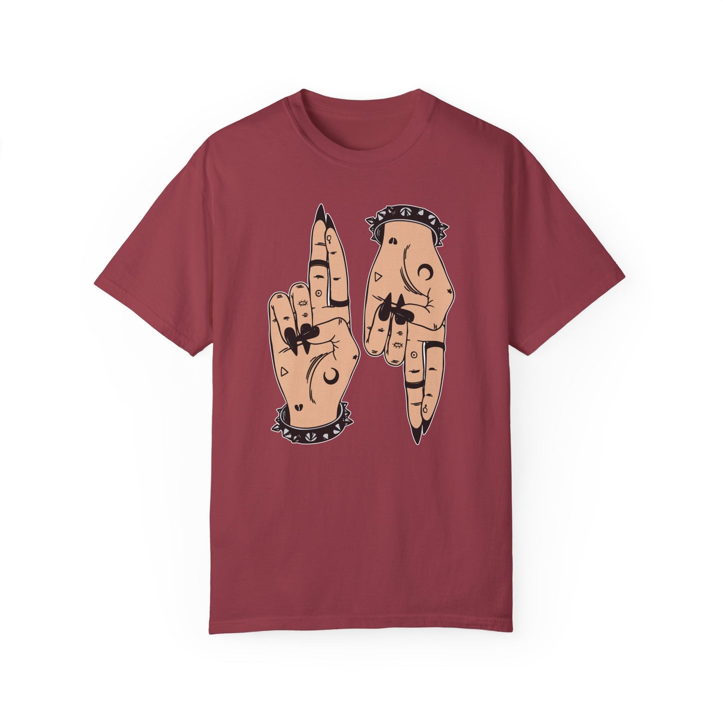 Vintage-Inspired Unisex T-Shirt with Hand Art