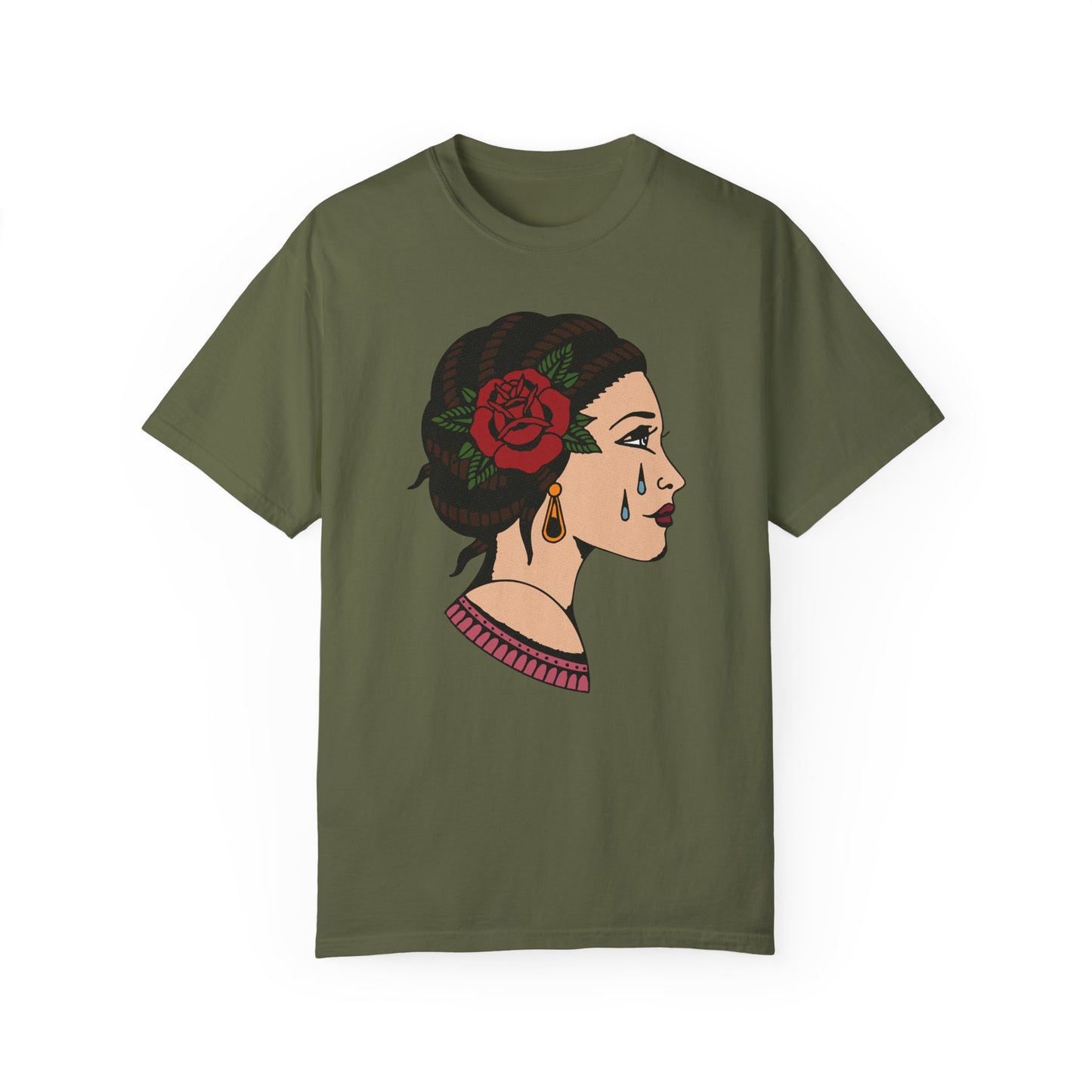 Emotional Floral Art - Unisex Garment-Dyed T-Shirt