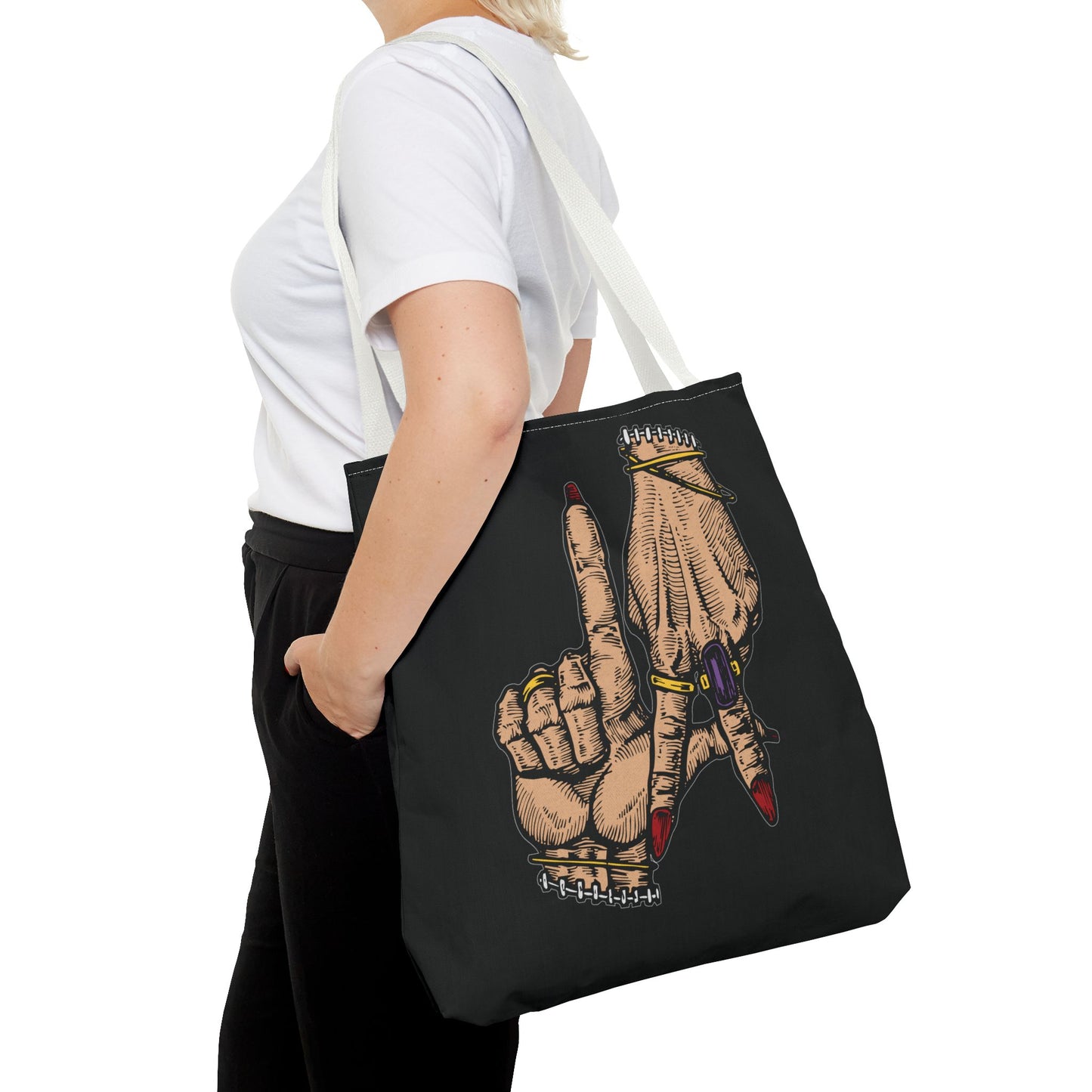 Stylish LA Hands Tote Bag - Chic and Unique for Everyday Use