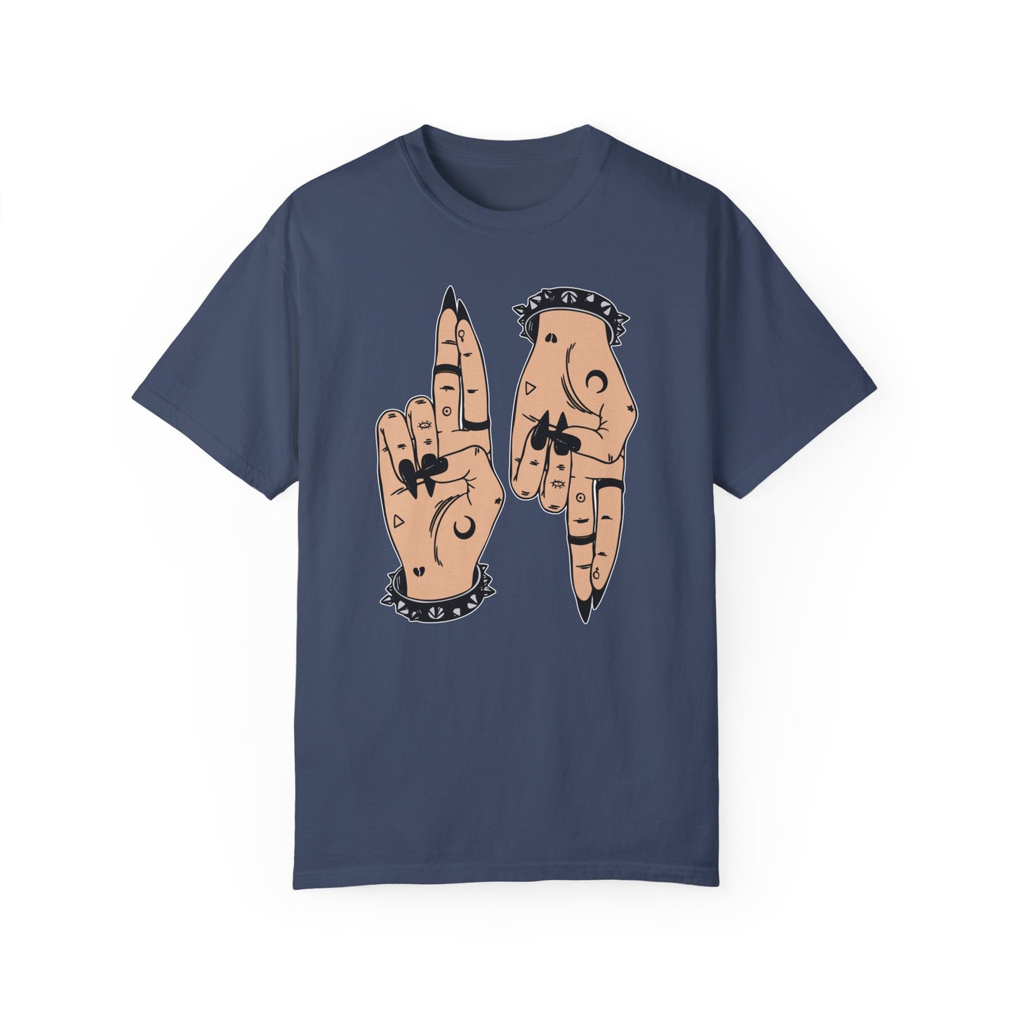Vintage-Inspired Unisex T-Shirt with Hand Art
