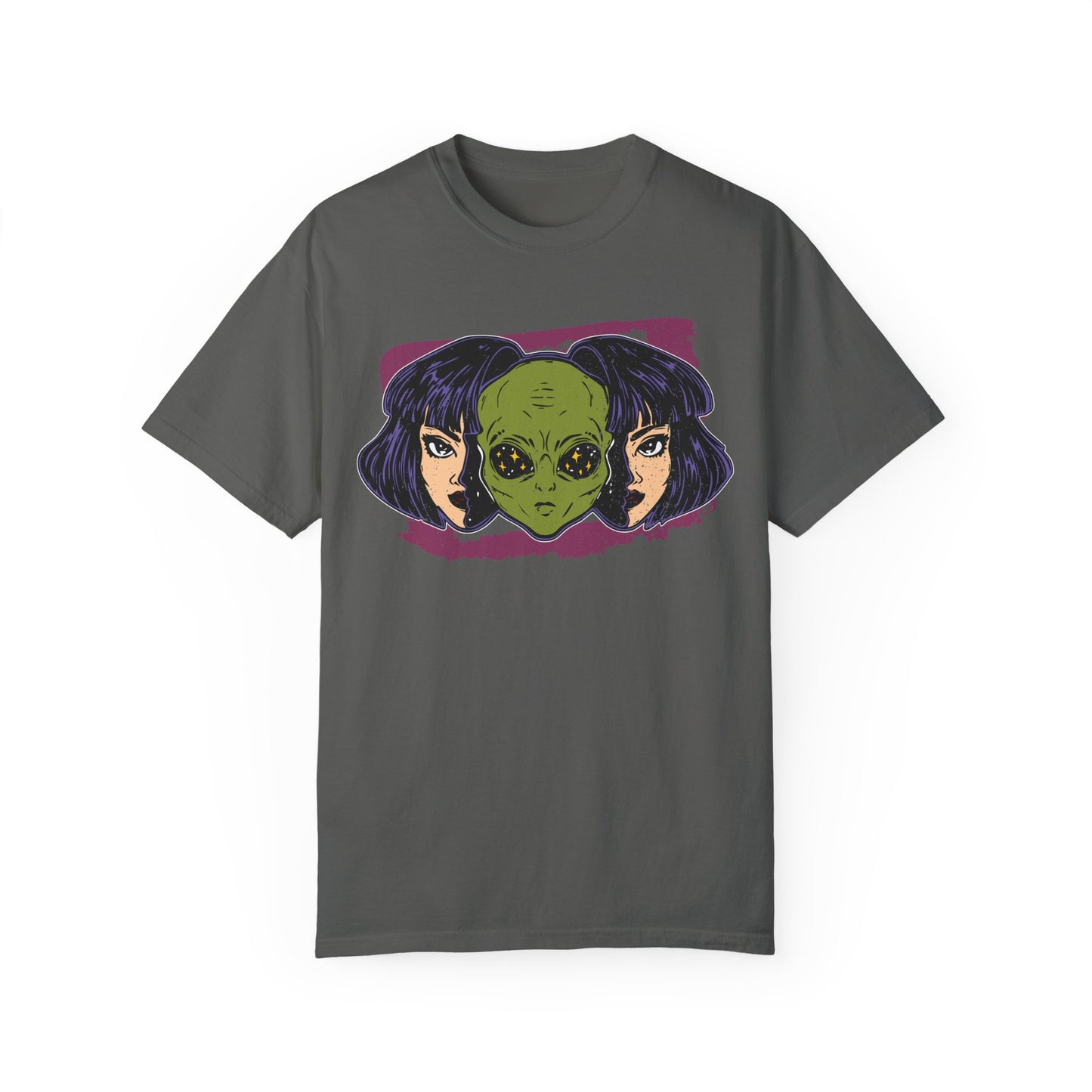 Alien-Inspired Unisex Garment-Dyed T-Shirt
