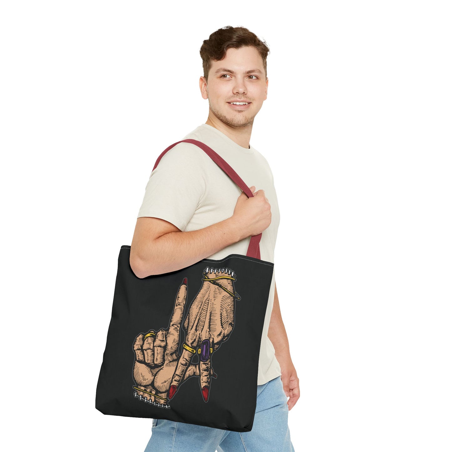 Stylish LA Hands Tote Bag - Chic and Unique for Everyday Use