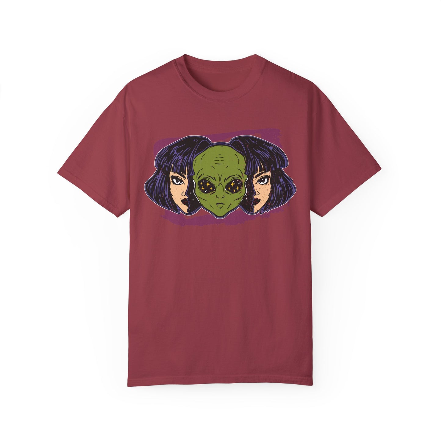 Alien-Inspired Unisex Garment-Dyed T-Shirt