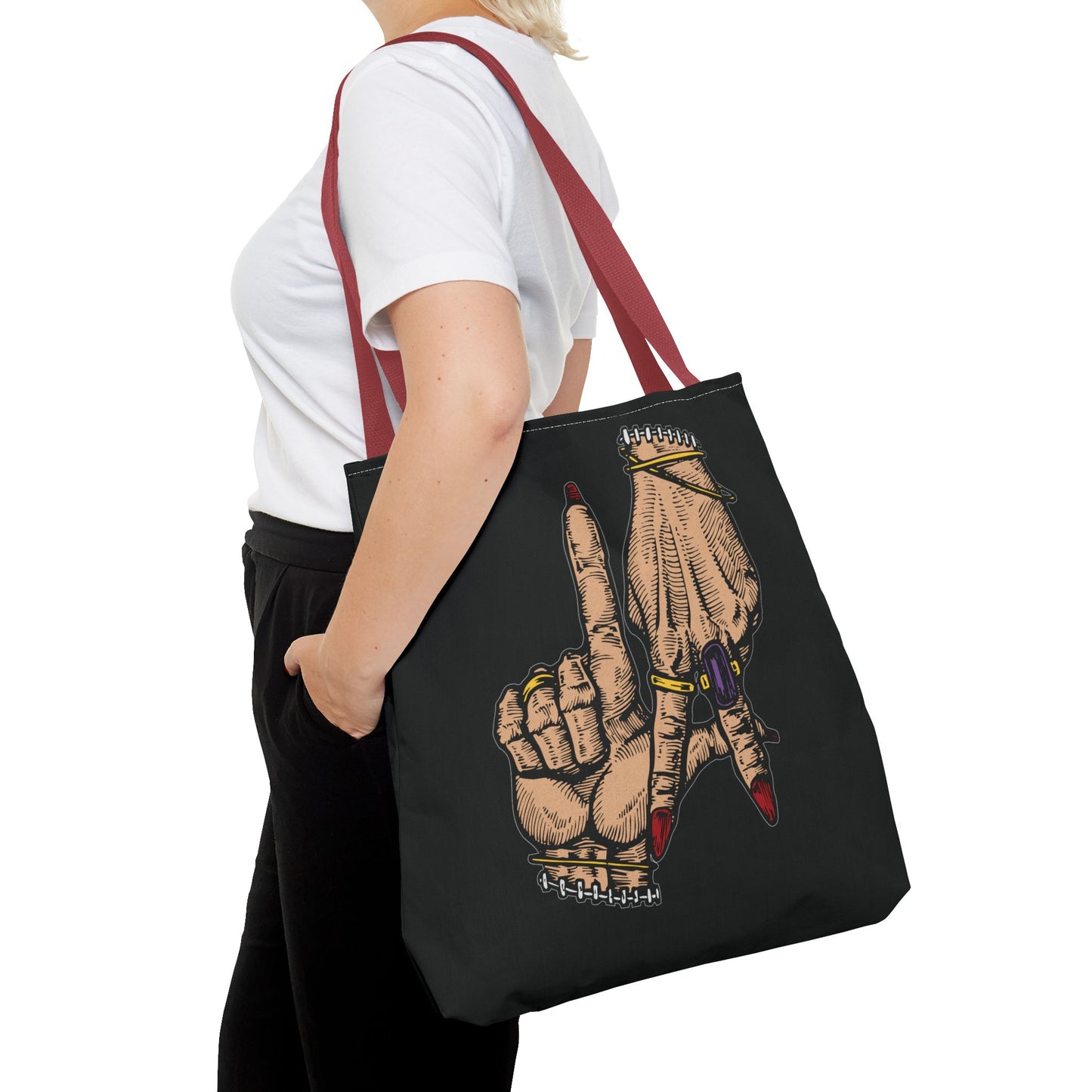 Stylish LA Hands Tote Bag - Chic and Unique for Everyday Use