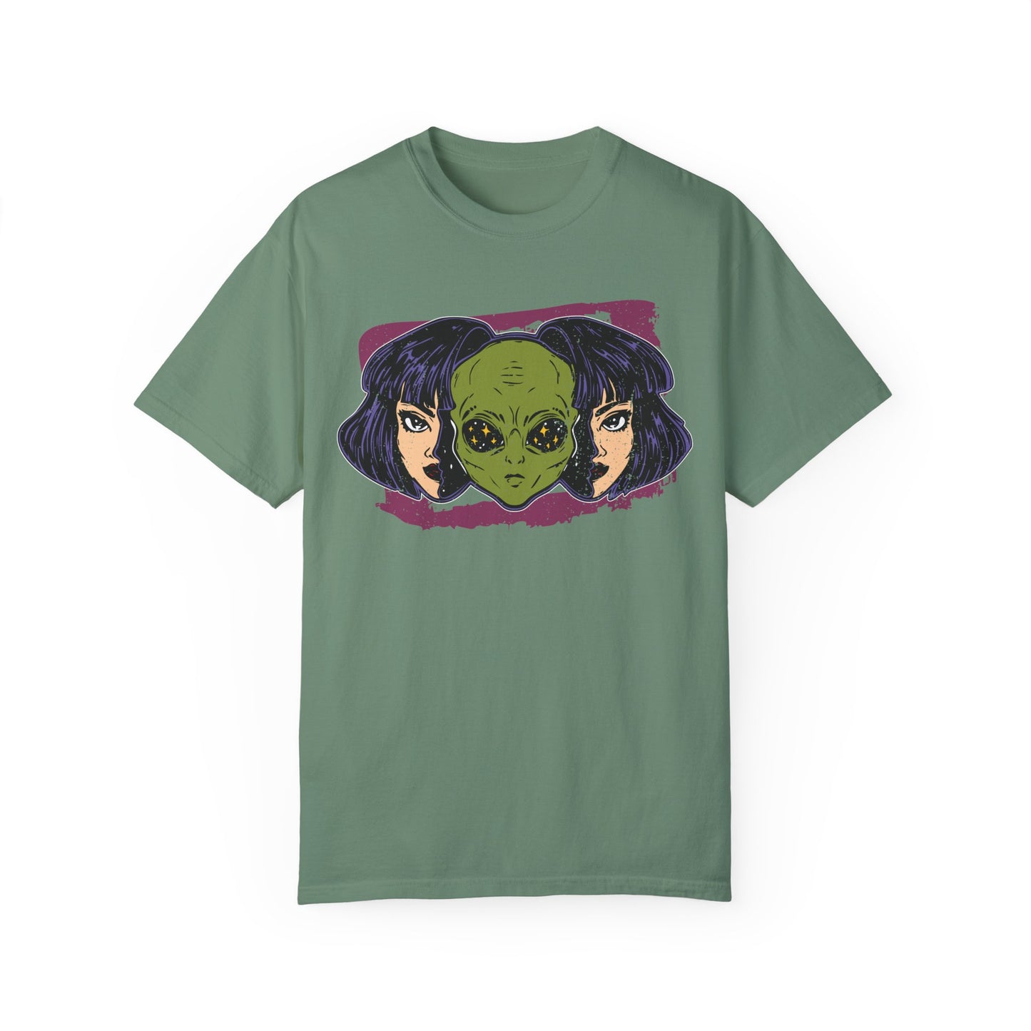 Alien-Inspired Unisex Garment-Dyed T-Shirt