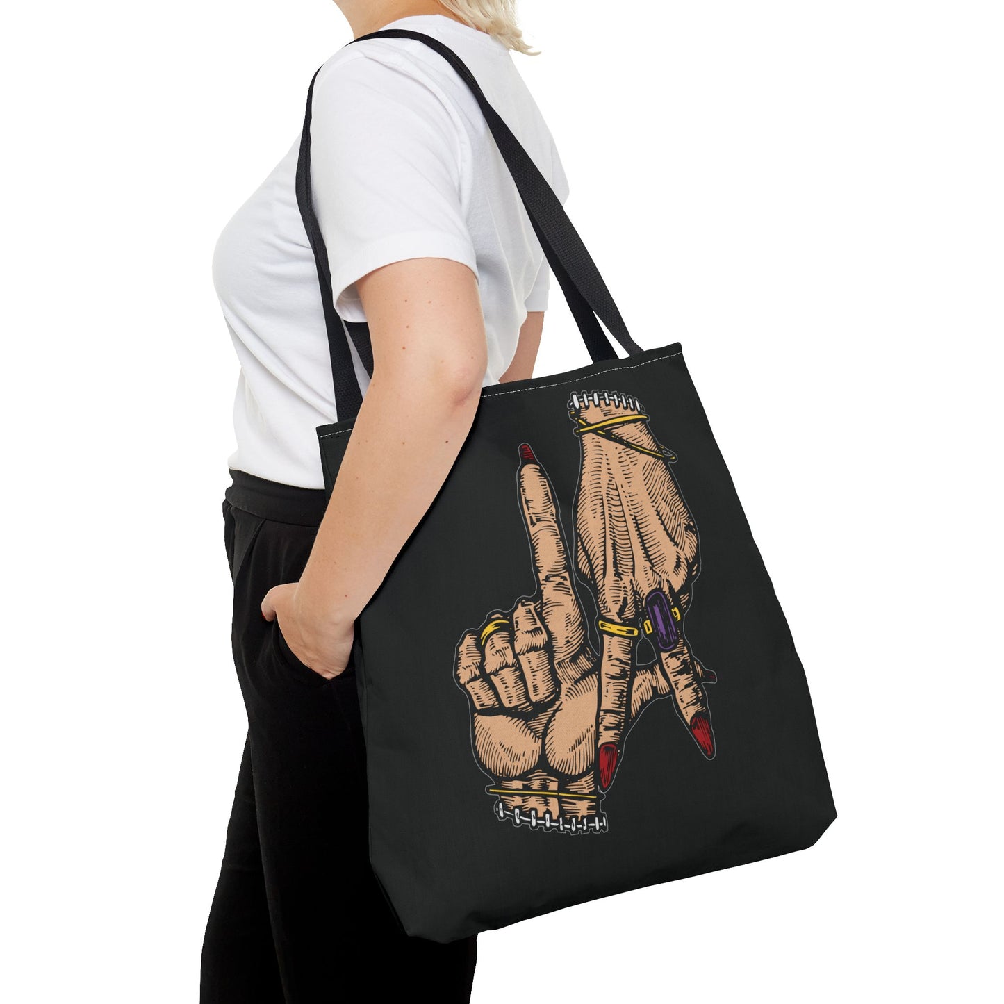 Stylish LA Hands Tote Bag - Chic and Unique for Everyday Use