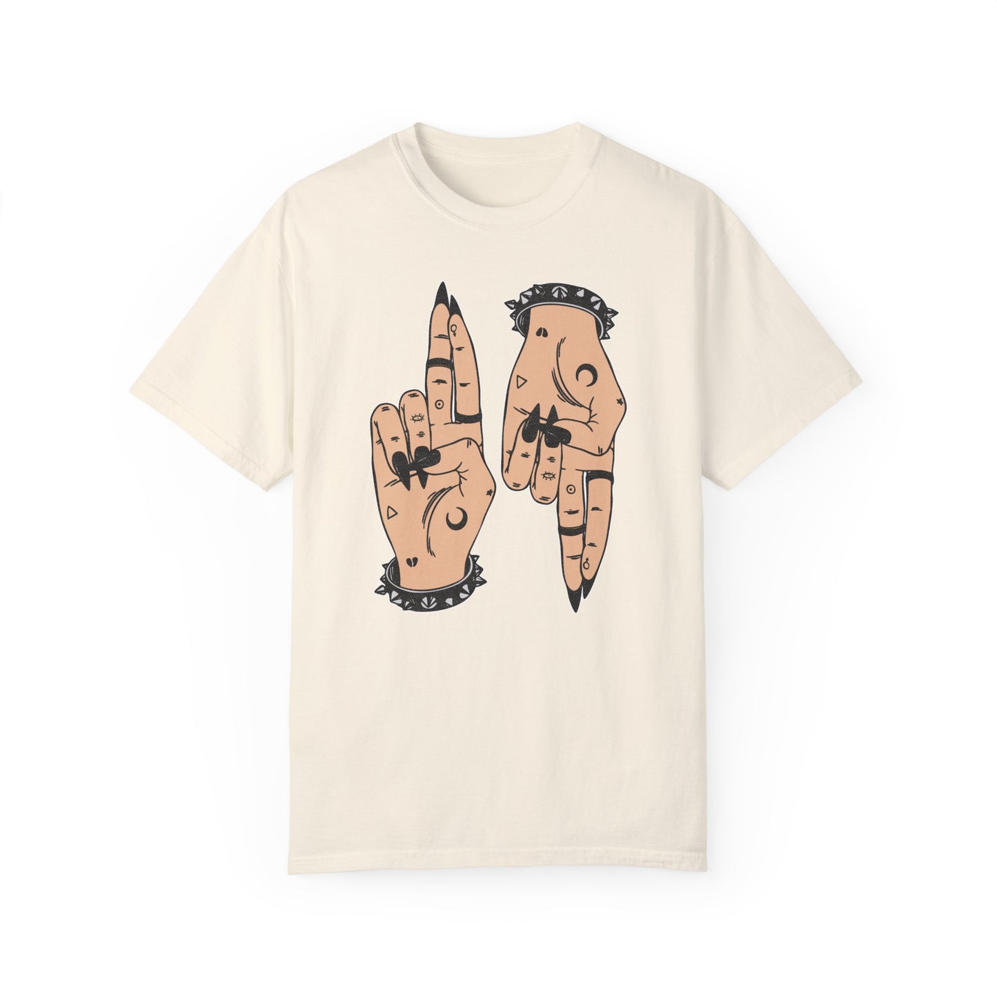 Vintage-Inspired Unisex T-Shirt with Hand Art