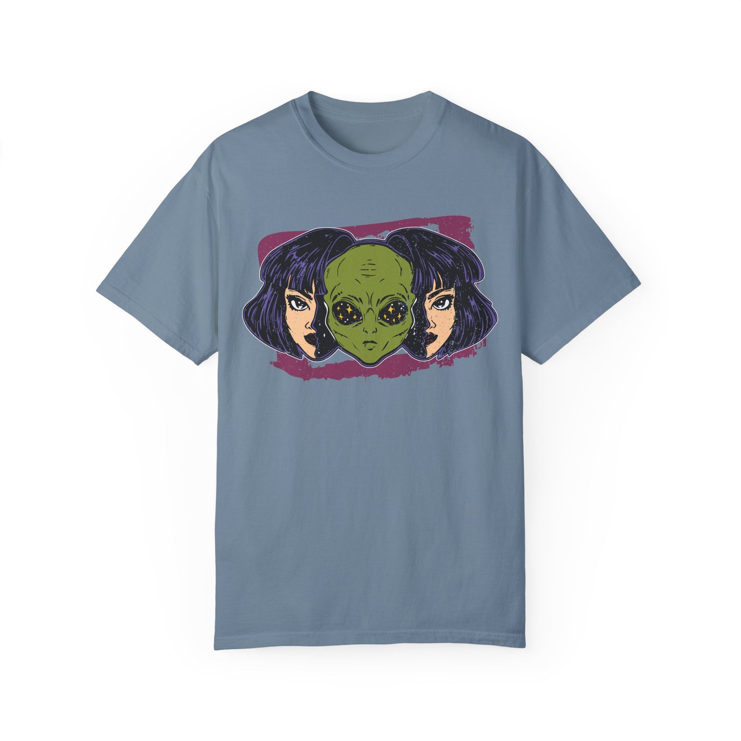 Alien-Inspired Unisex Garment-Dyed T-Shirt