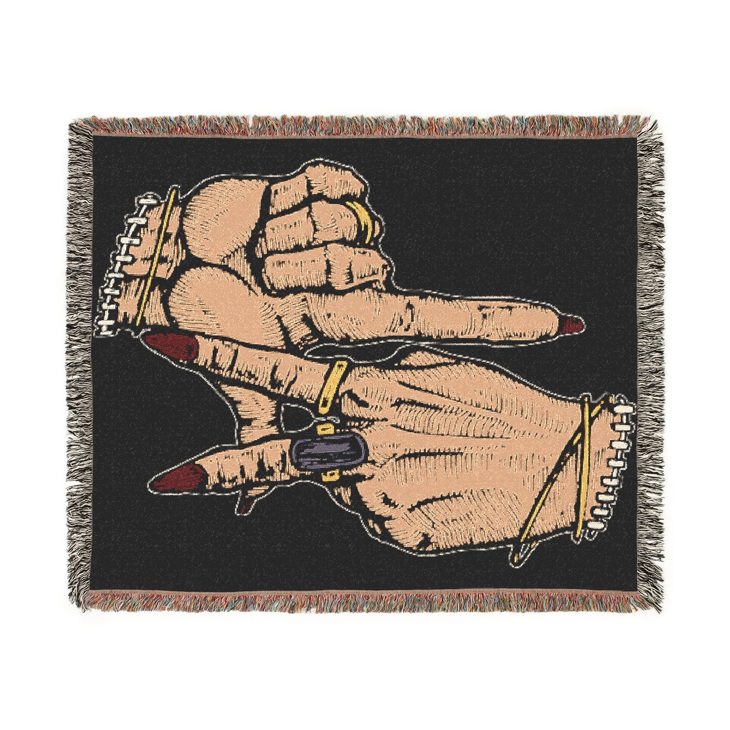 Los Angeles Hands Woven Blanket Design