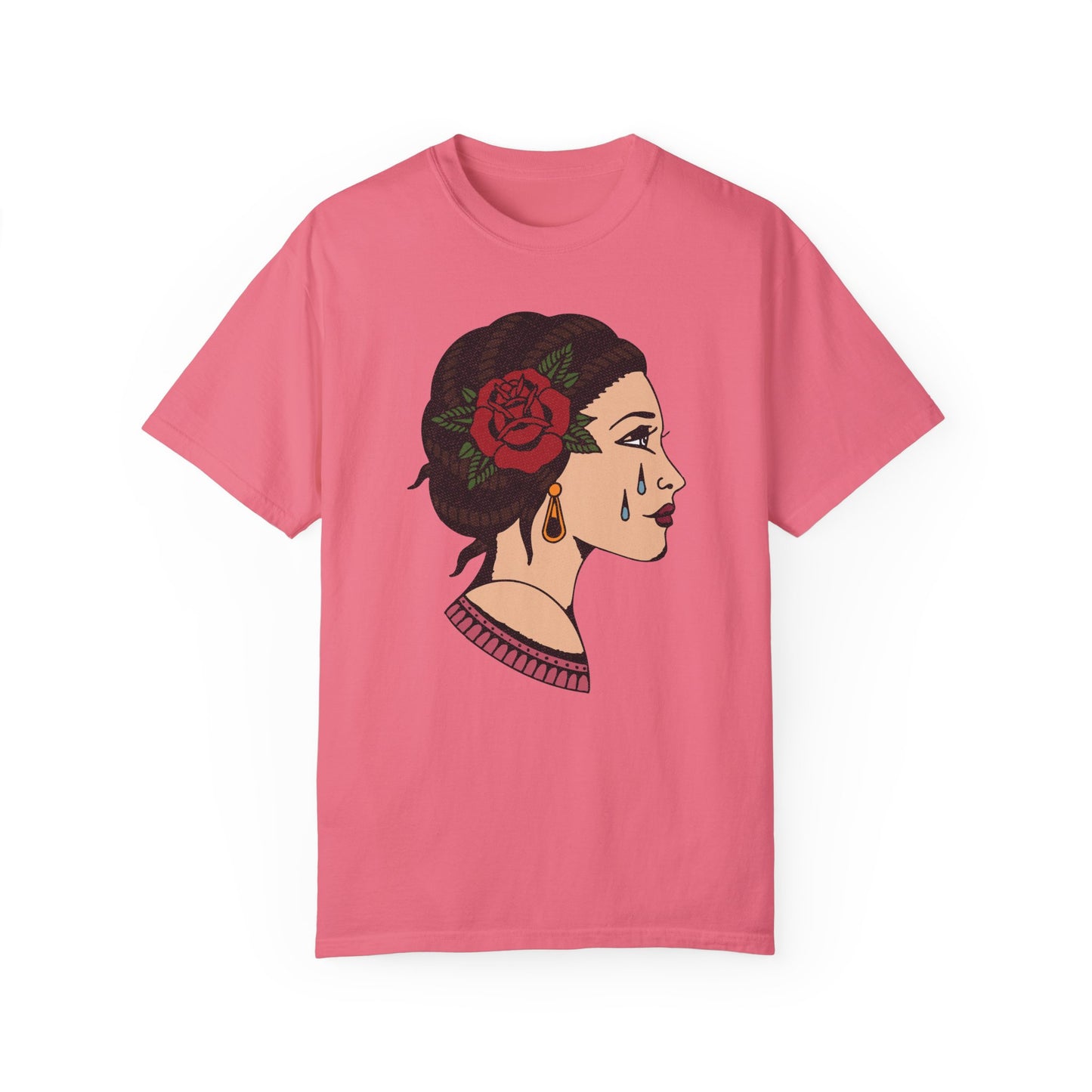 Emotional Floral Art - Unisex Garment-Dyed T-Shirt