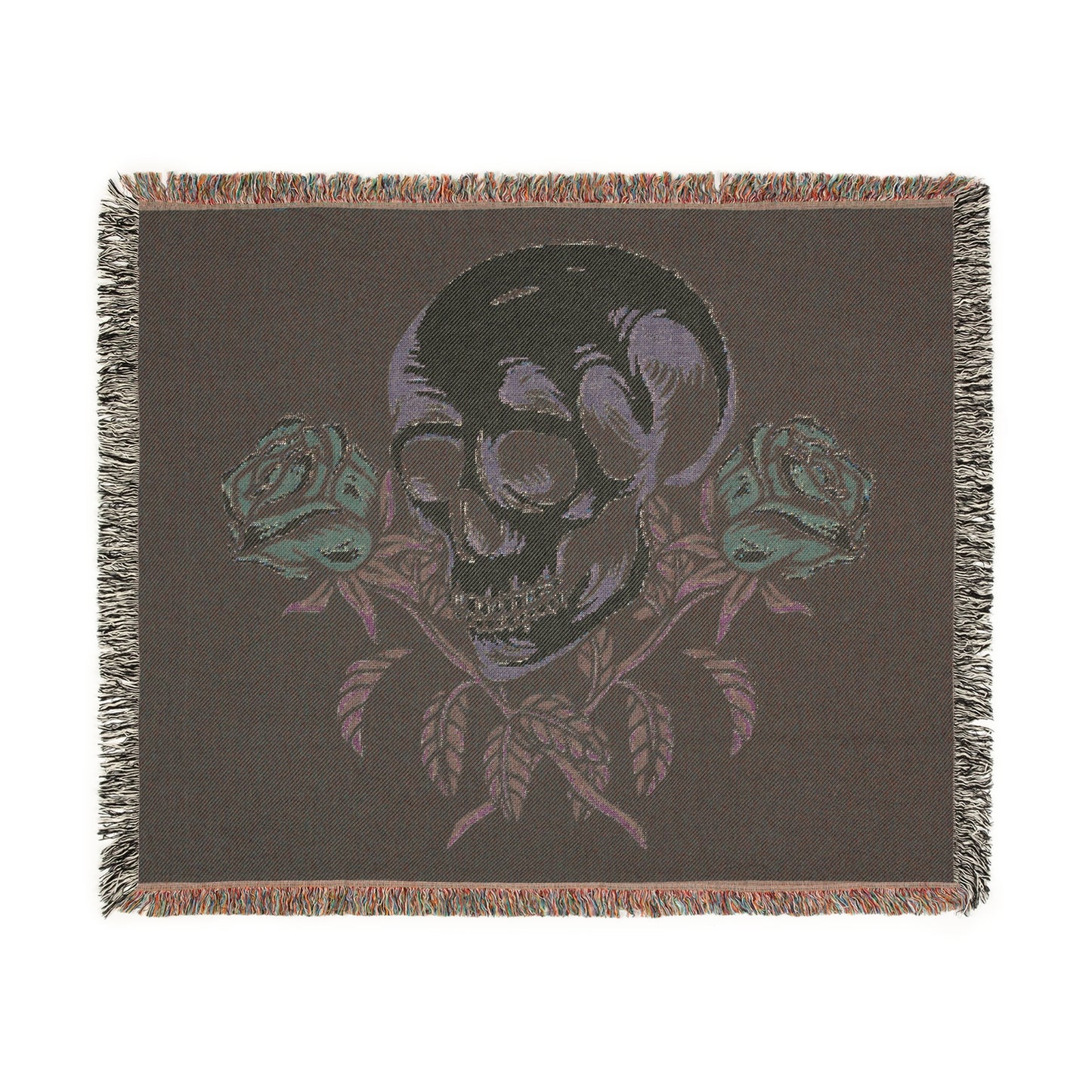 Skull and Roses - Woven Blanket