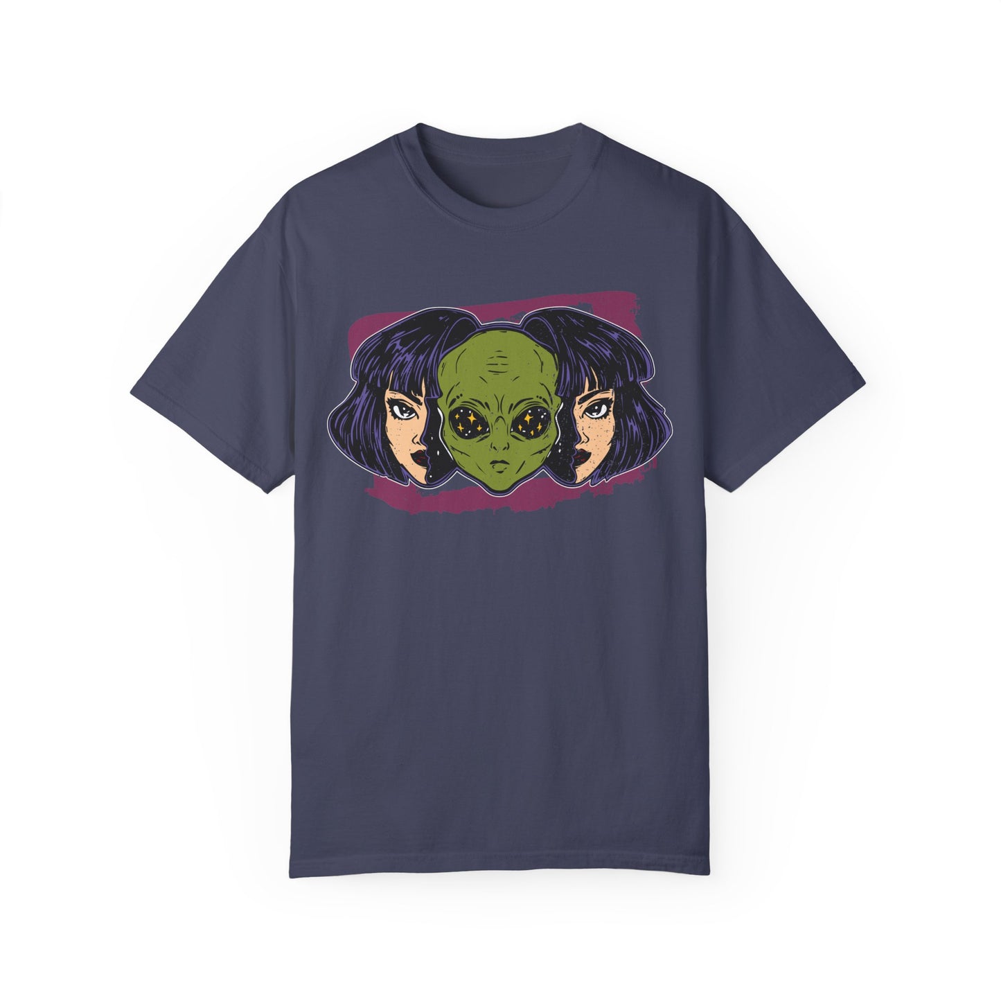 Alien-Inspired Unisex Garment-Dyed T-Shirt
