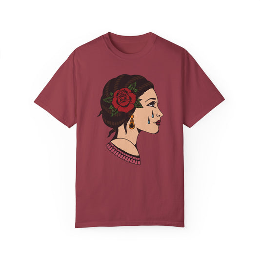 Emotional Floral Art - Unisex Garment-Dyed T-Shirt