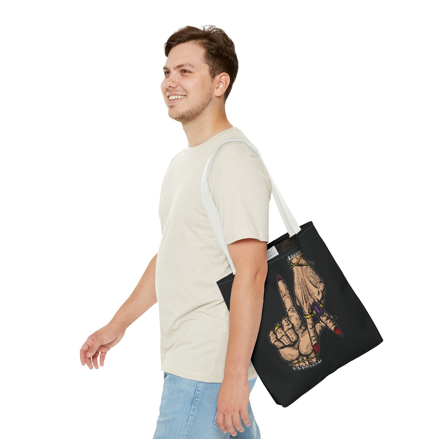 Stylish LA Hands Tote Bag - Chic and Unique for Everyday Use